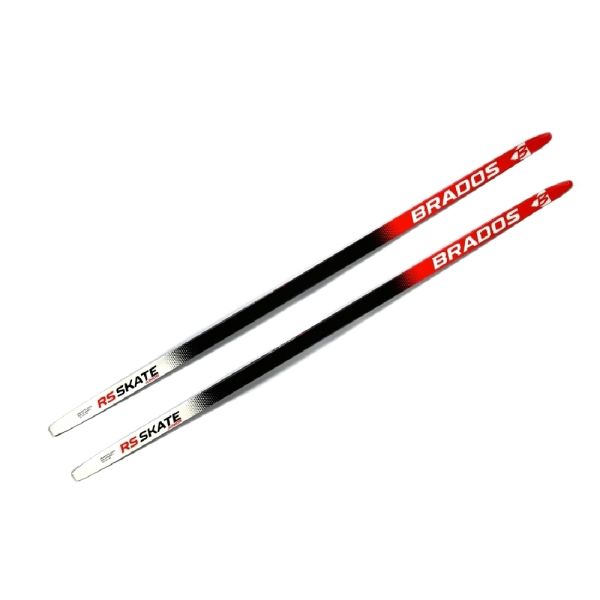 Беговые лыжи STC Brados RS Skate JR без насечек, красный, 165 см