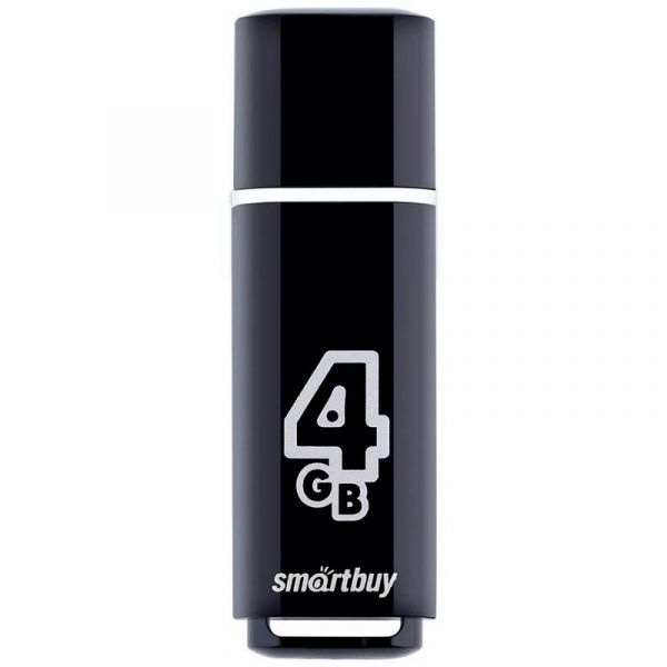 Флешка SmartBuy Glossy USB 2.0 16Гб темно-серый