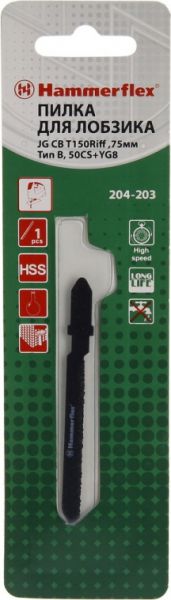 Пилка для электролобзика Hammer Flex 204-203 JG CB T150Riff тип В